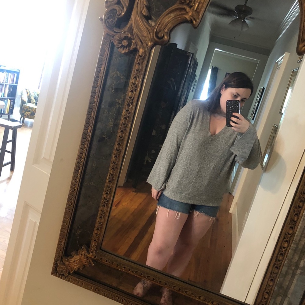 NWT Lucky Brand Gray Sweater Top